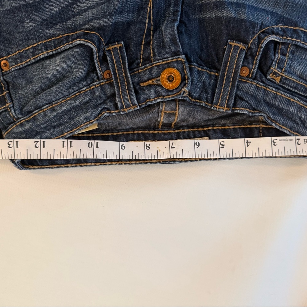 Big Star Casey Low Rise  Dark Blue Boot Cut Jeans Size 25r - Picture 11 of 13